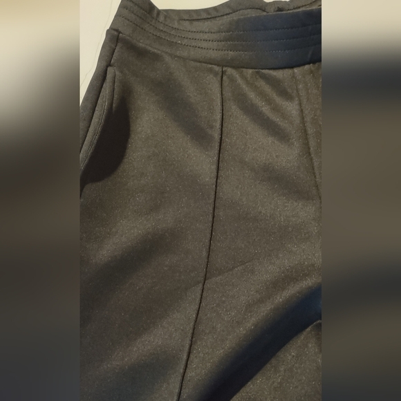 Zara Black Knit High Waisted Wide Leg Pants - Picture 5 of 9